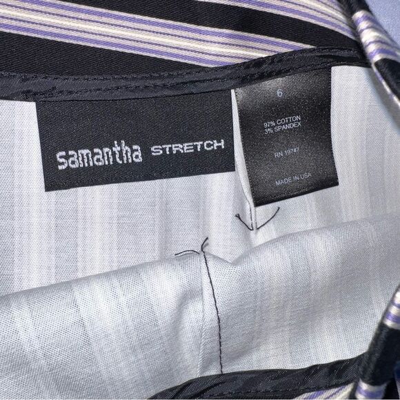 Elegant Striped Pencil Skirt - Picture 2 of 4